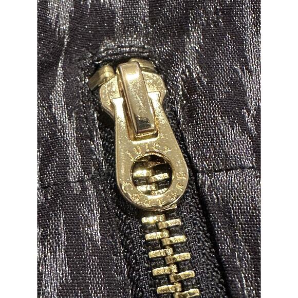 JUICY COUTURE WOMENS BLACK MEDIUM METALLIC LEOPARD PUFFER VEST ORG. $218 - Picture 5 of 13